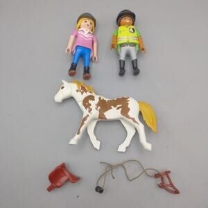 Playmobil Country #9258 Riding Instructor Set with White/Brown Horse